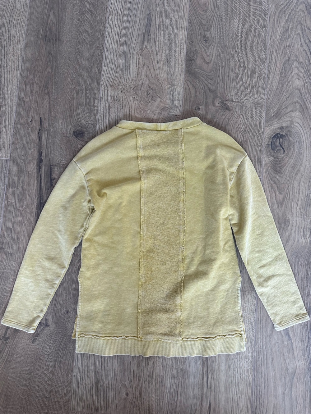Pilcro Pale Yellow Crewneck Sweatshirt